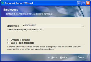 Overriding employees options to forecast on